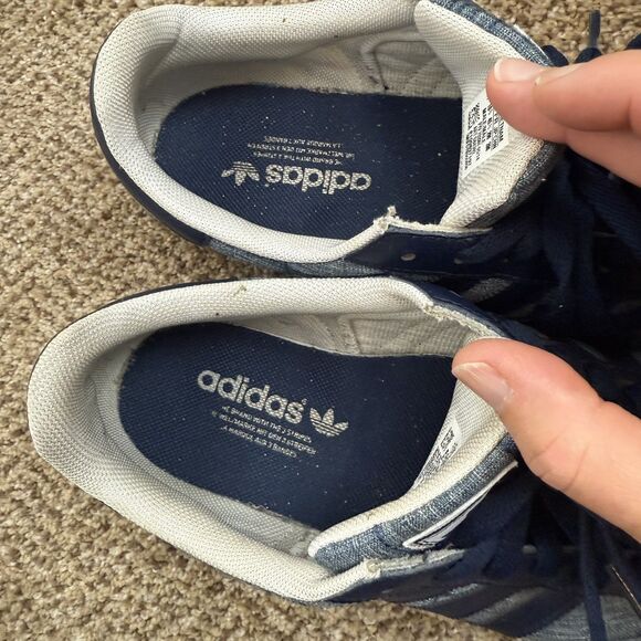 Adidas Samoa Denim Blue/Grey Shoes Mens Size 11 Tennis Walking Low Top - Picture 10 of 13